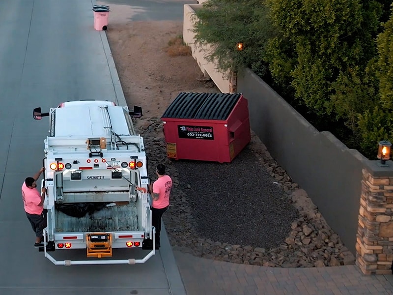 Pinks Bins neighborhood pickup route